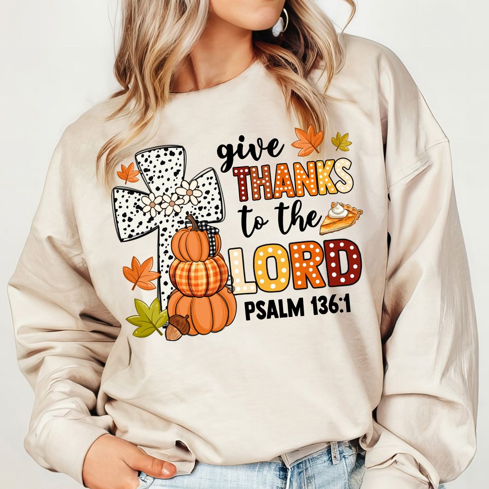 Give thanks to the lord png sublimation design download, hello fall png, fall png, fall pumpkin png, sublimate designs download | Zeerba - Demo