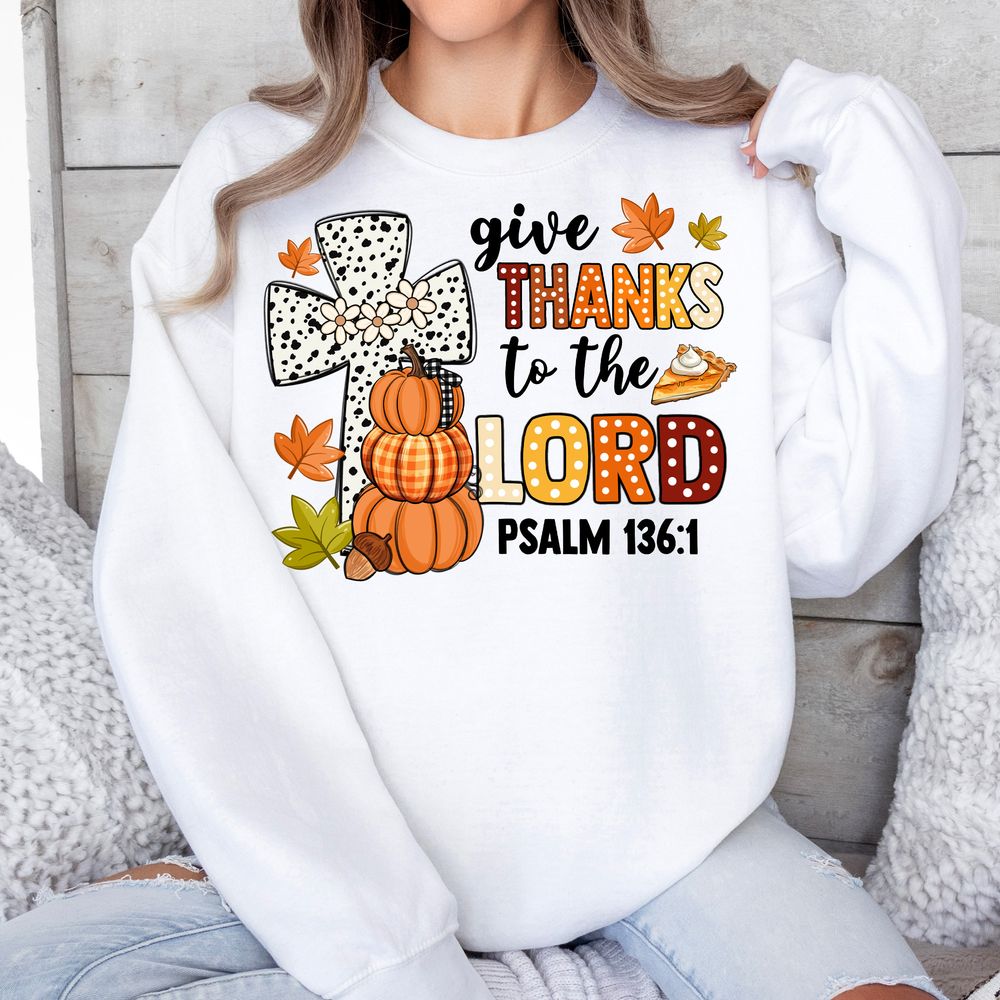 Give thanks to the lord png sublimation design download, hello fall png, fall png, fall pumpkin png, sublimate designs download | Zeerba - Demo