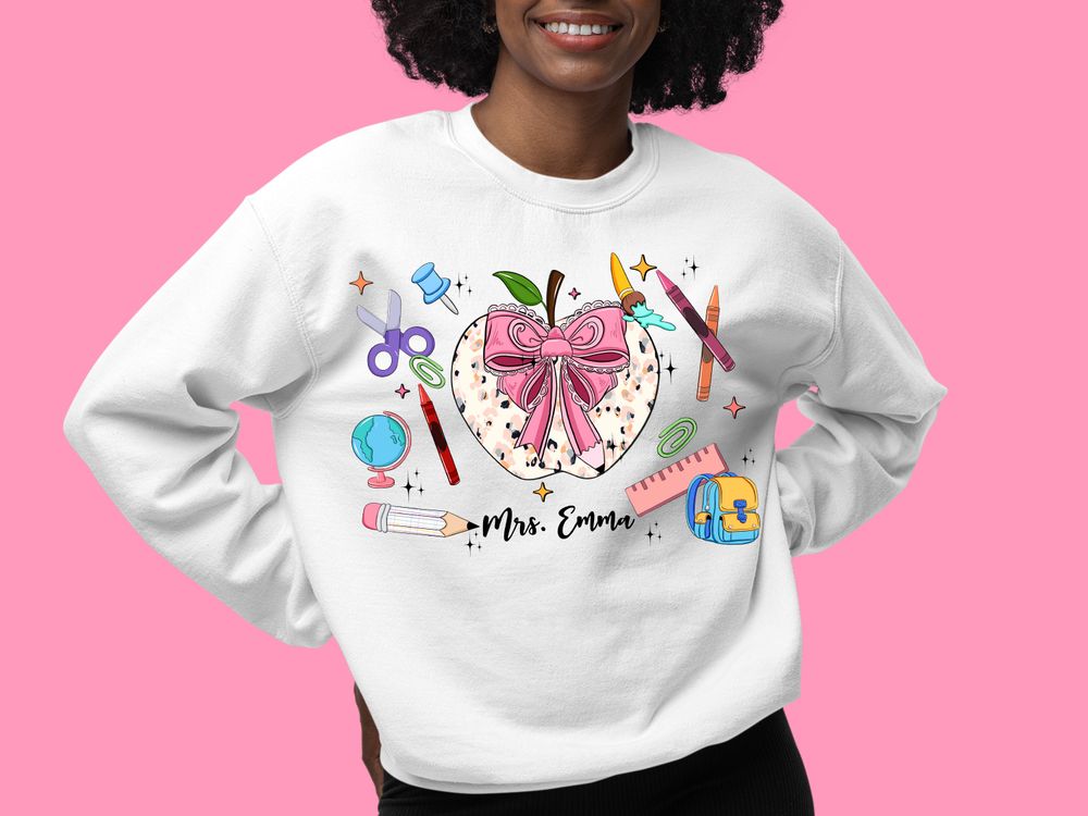 Personalized Teacher png sublimation design download, back to school png, Teacher's Day png, custom name teacher png, sublimate download | Zeerba - Demo