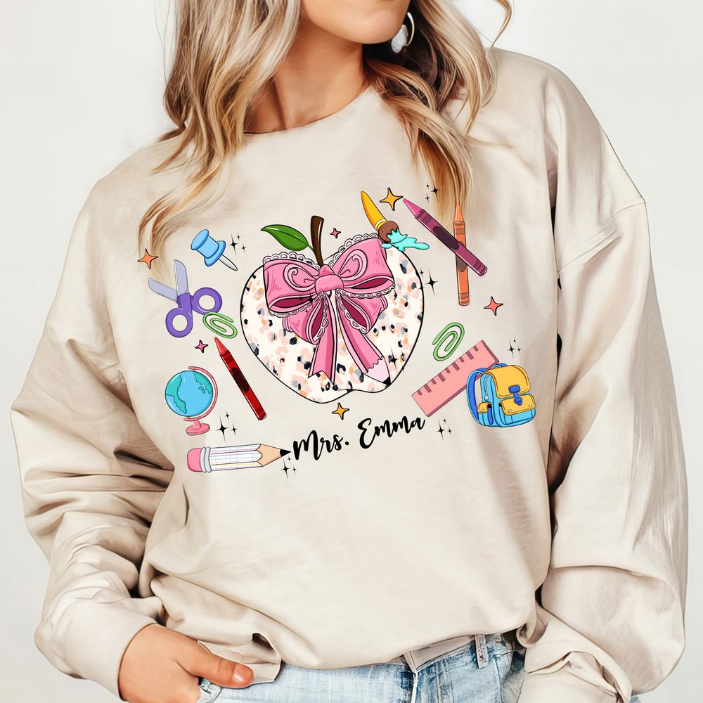 Personalized Teacher png sublimation design download, back to school png, Teacher's Day png, custom name teacher png, sublimate download | Zeerba - Demo