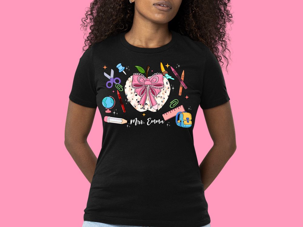 Personalized Teacher png sublimation design download, back to school png, Teacher's Day png, custom name teacher png, sublimate download | Zeerba - Demo