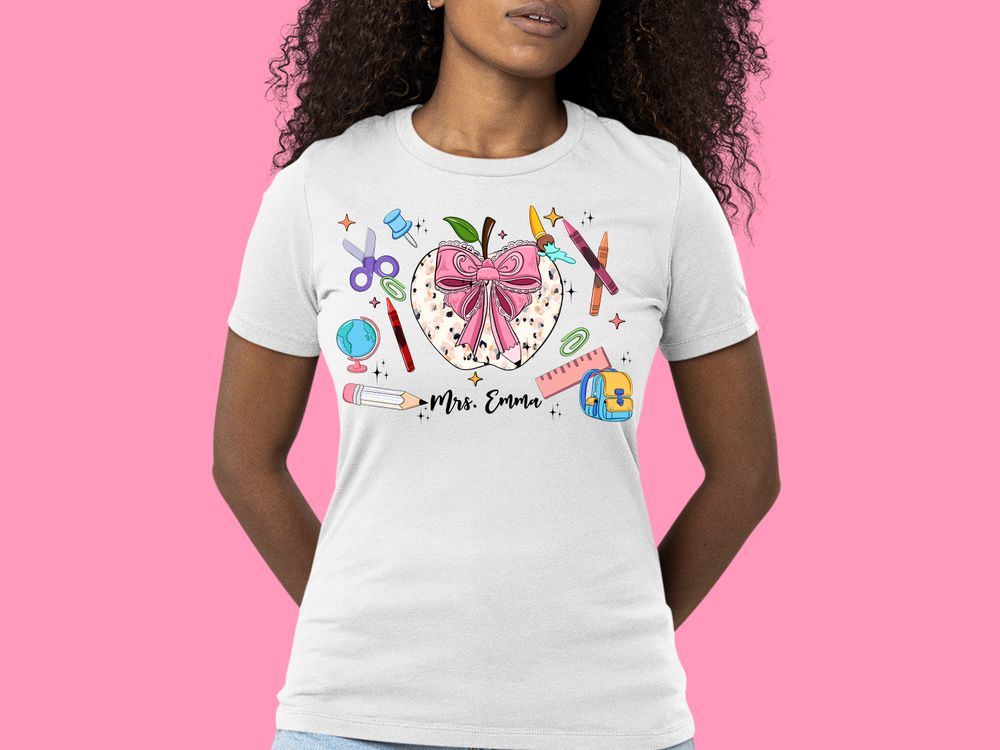 Personalized Teacher png sublimation design download, back to school png, Teacher's Day png, custom name teacher png, sublimate download | Zeerba - Demo