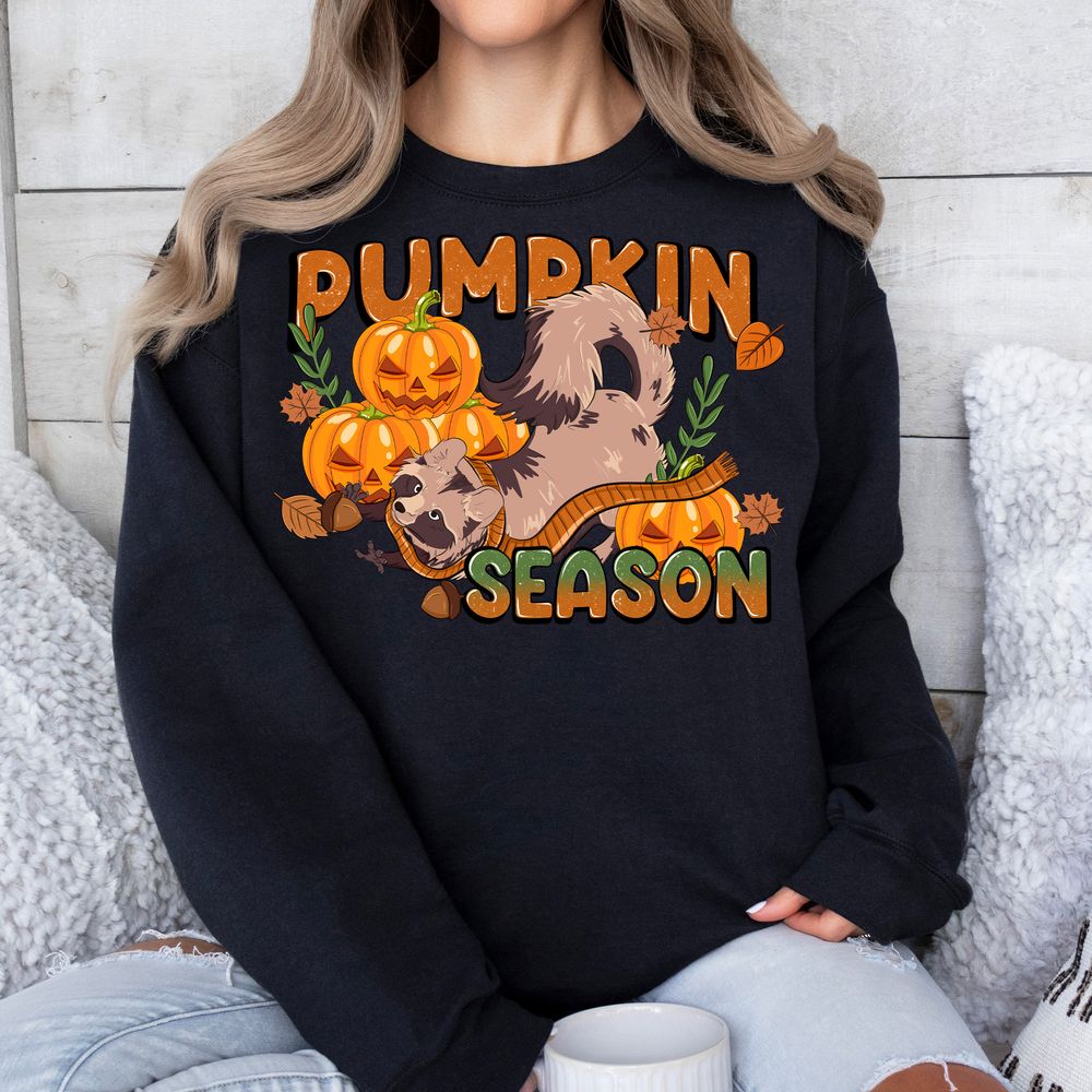 Pumpkin season png sublimation design download, Hello Fall png, Fall vibes png, pumpkin png, raccoon png, subimate designs download | Zeerba - Demo