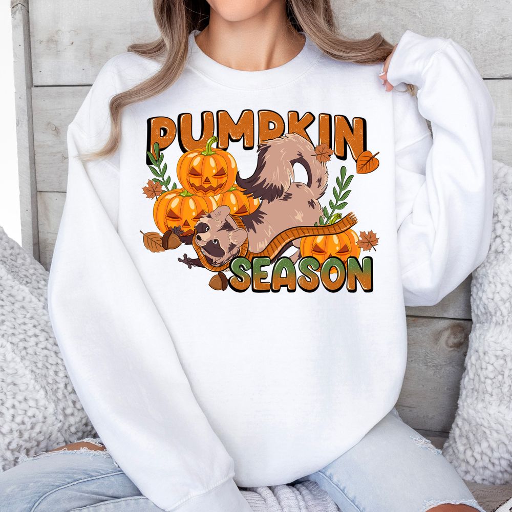 Pumpkin season png sublimation design download, Hello Fall png, Fall vibes png, pumpkin png, raccoon png, subimate designs download | Zeerba - Demo