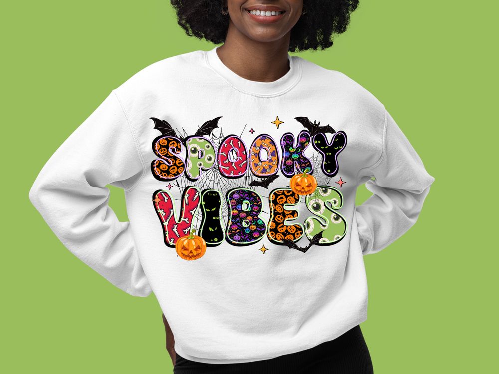 Spooky vibes png sublimation design download, halloween png, happy halloween png, sublimate designs download | Zeerba - Demo