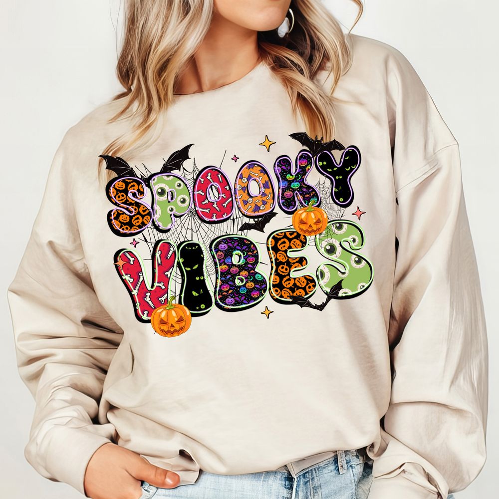 Spooky vibes png sublimation design download, halloween png, happy halloween png, sublimate designs download | Zeerba - Demo