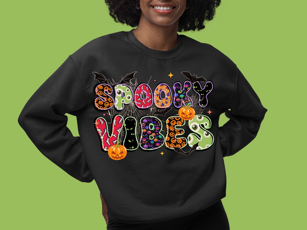 Spooky vibes png sublimation design download, halloween png, happy halloween png, sublimate designs download | Zeerba - Demo