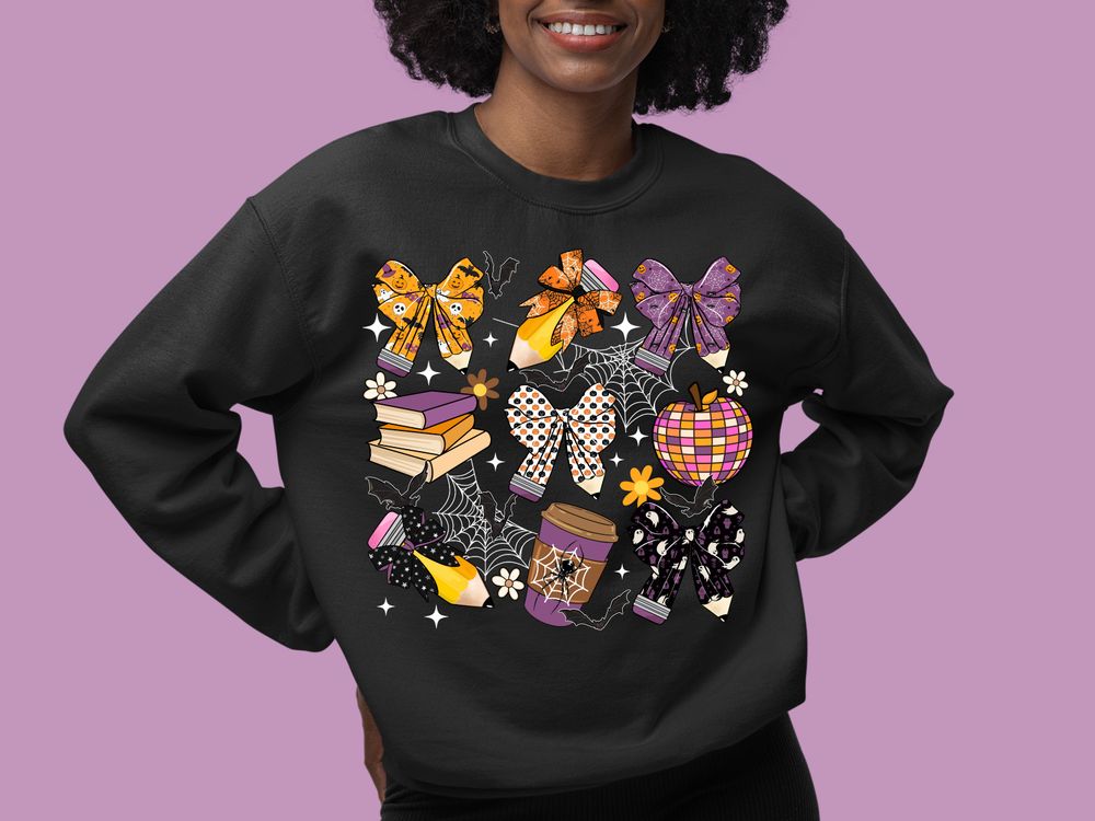 Teacher Halloween pencil png sublimation design download, halloween png, happy halloween png, sublimate designs download | Zeerba - Demo