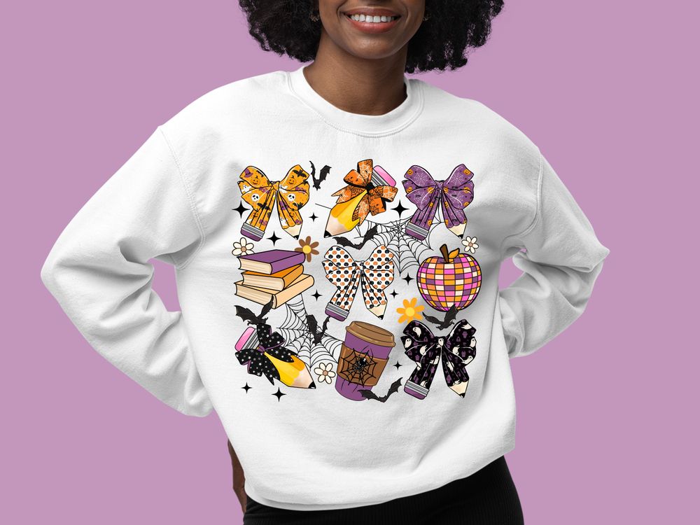 Teacher Halloween pencil png sublimation design download, halloween png, happy halloween png, sublimate designs download | Zeerba - Demo