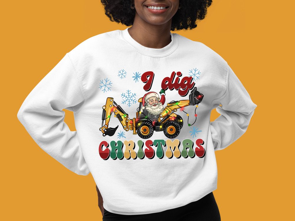 I dig Christmas png sublimation design download, Merry Christmas png, Christmas png, construction vehicles png, sublimate designs download | Zeerba - Demo