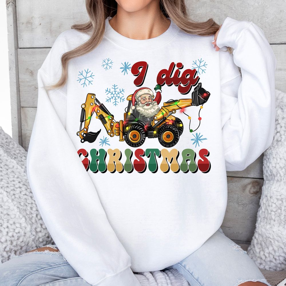 I dig Christmas png sublimation design download, Merry Christmas png, Christmas png, construction vehicles png, sublimate designs download | Zeerba - Demo