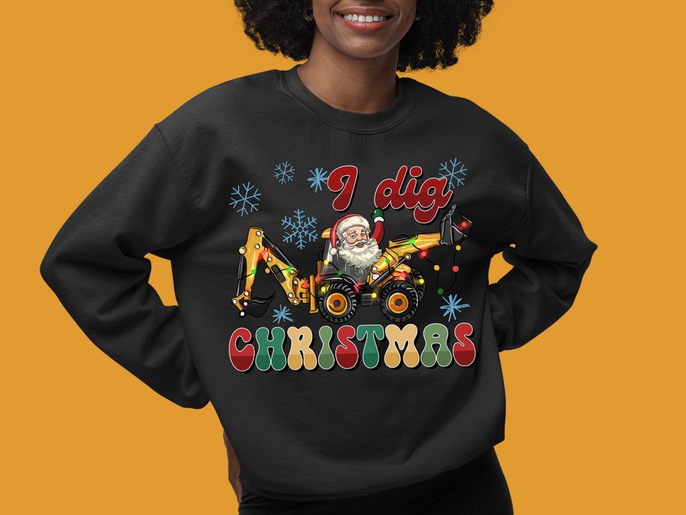 I dig Christmas png sublimation design download, Merry Christmas png, Christmas png, construction vehicles png, sublimate designs download | Zeerba - Demo