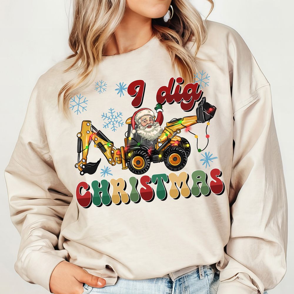 I dig Christmas png sublimation design download, Merry Christmas png, Christmas png, construction vehicles png, sublimate designs download | Zeerba - Demo