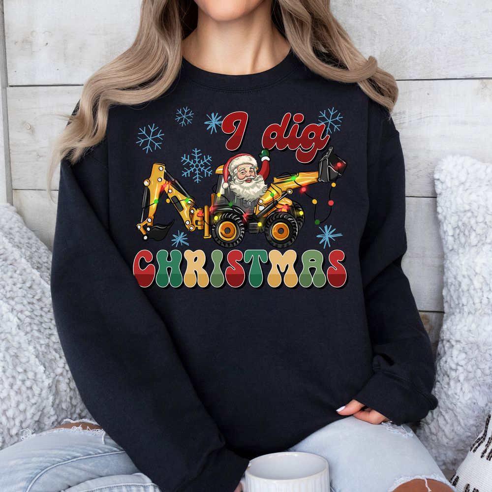 I dig Christmas png sublimation design download, Merry Christmas png, Christmas png, construction vehicles png, sublimate designs download | Zeerba - Demo