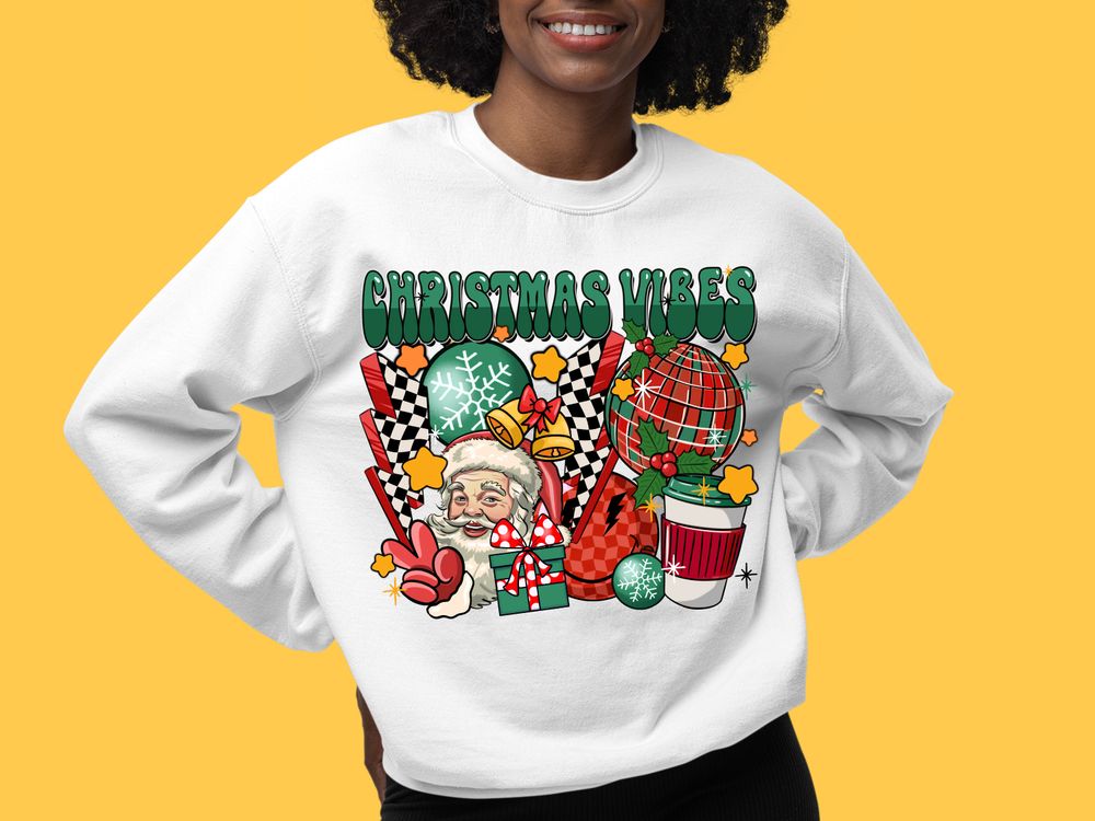 Retro Christmas vibes png sublimation design download, Merry Christmas png, Christmas png, Happy New Year png, sublimate designs download | Zeerba - Demo