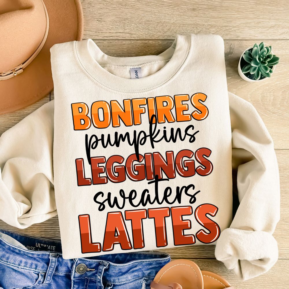 Bonfires pumpkins leggins sweaters lattes png sublimation design download,hello fall png, fall png, sublimate designs download | Zeerba - Demo