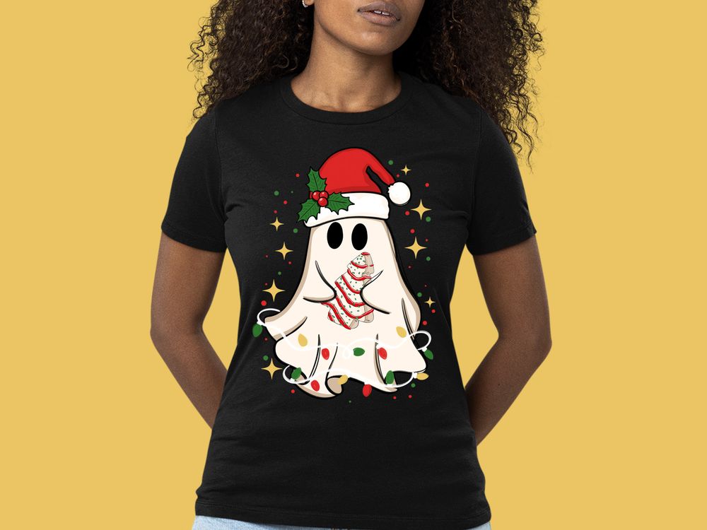 Cute Christmas ghost tree cake png sublimation design download, Merry Christmas png, Christmas png, Happy New Year png, designs download | Zeerba - Demo