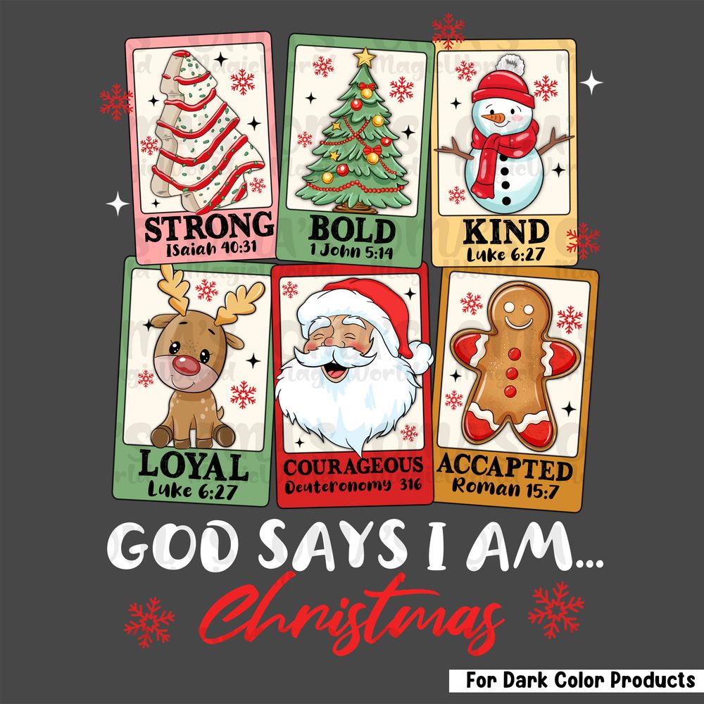God says i am Christmas sublimation design download, Christmas png,  Merry Christmas png, Christian png, sublimate designs download | Zeerba - Demo