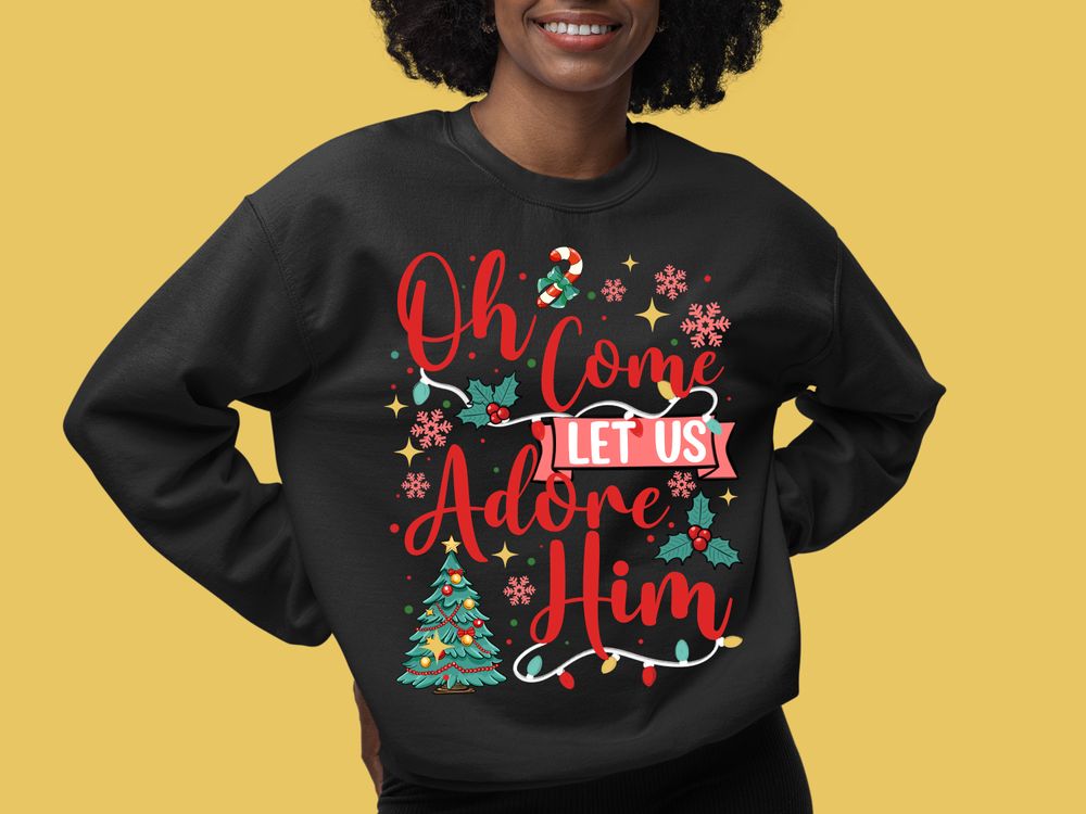 Oh come let us adore him png sublimation design download, Merry Christmas png, Christmas png, Happy New Year png, sublimate designs download | Zeerba - Demo