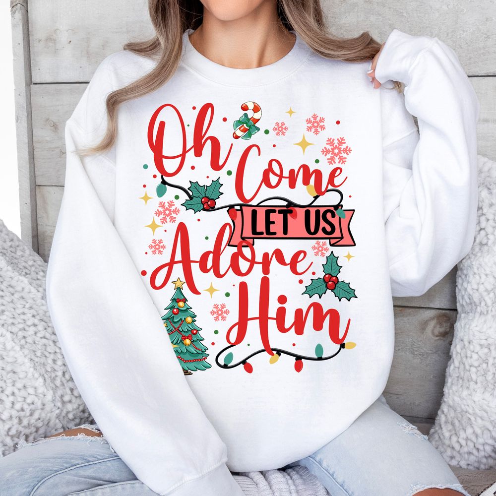 Oh come let us adore him png sublimation design download, Merry Christmas png, Christmas png, Happy New Year png, sublimate designs download | Zeerba - Demo