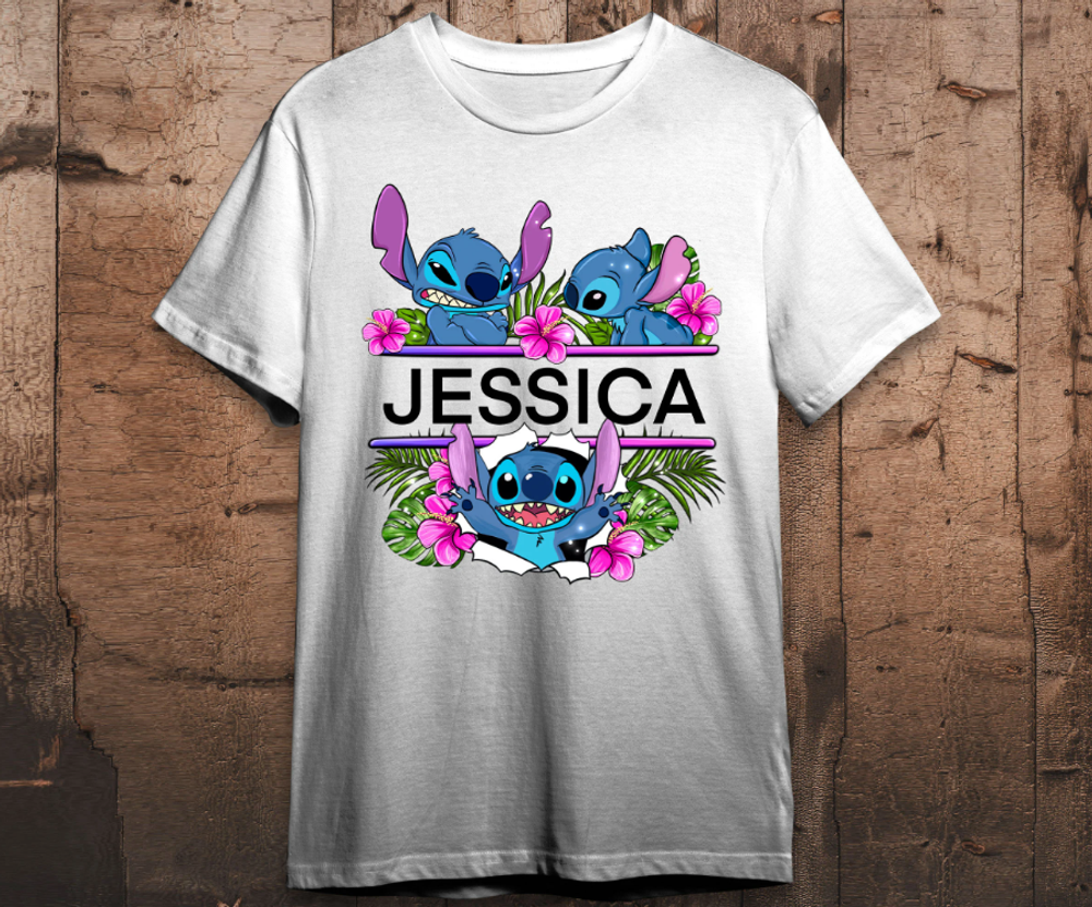 Personalized floral Stitch png sublimation design download, custom name Stitch png, cute Stitch png, sublimate designs download | Zeerba - Demo