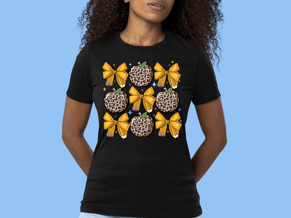 Coquette Teacher yellow ribbon png sublimation design download, Teacher's Day png, Teacher life png, back to school png, designs download | Zeerba - Demo