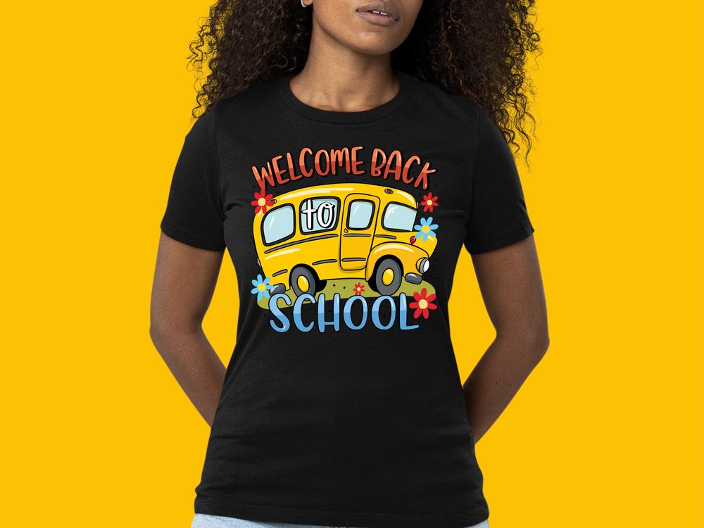 Welcome back school png sublimation design download, back to school png, Teacher png, sublimate designs download | Zeerba - Demo