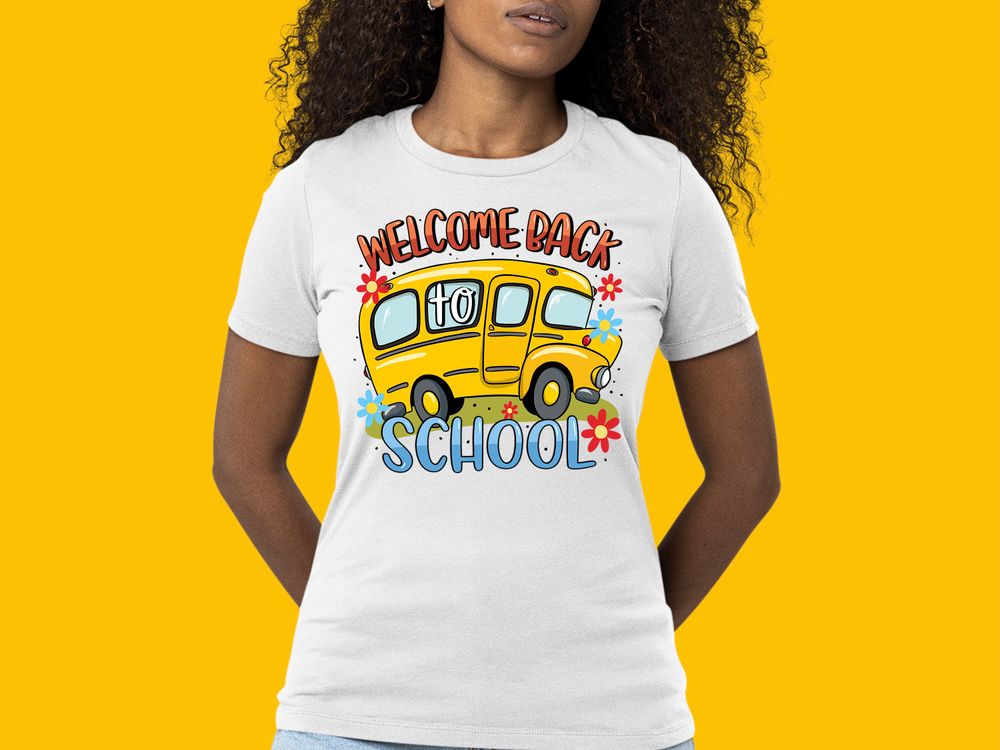 Welcome back school png sublimation design download, back to school png, Teacher png, sublimate designs download | Zeerba - Demo