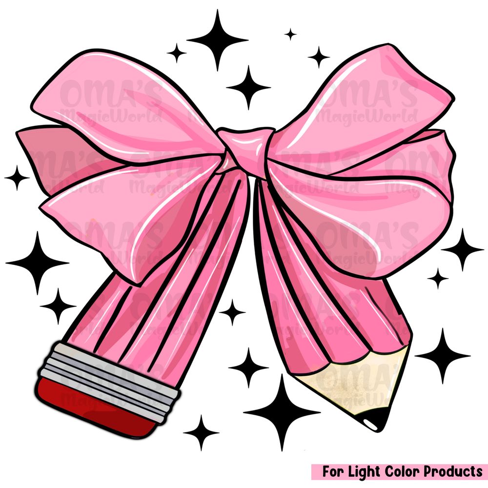 Coquette Pencil png sublimation design download, back to school png, Teacher's Day png, Teacher life png, designs download | Zeerba - Demo