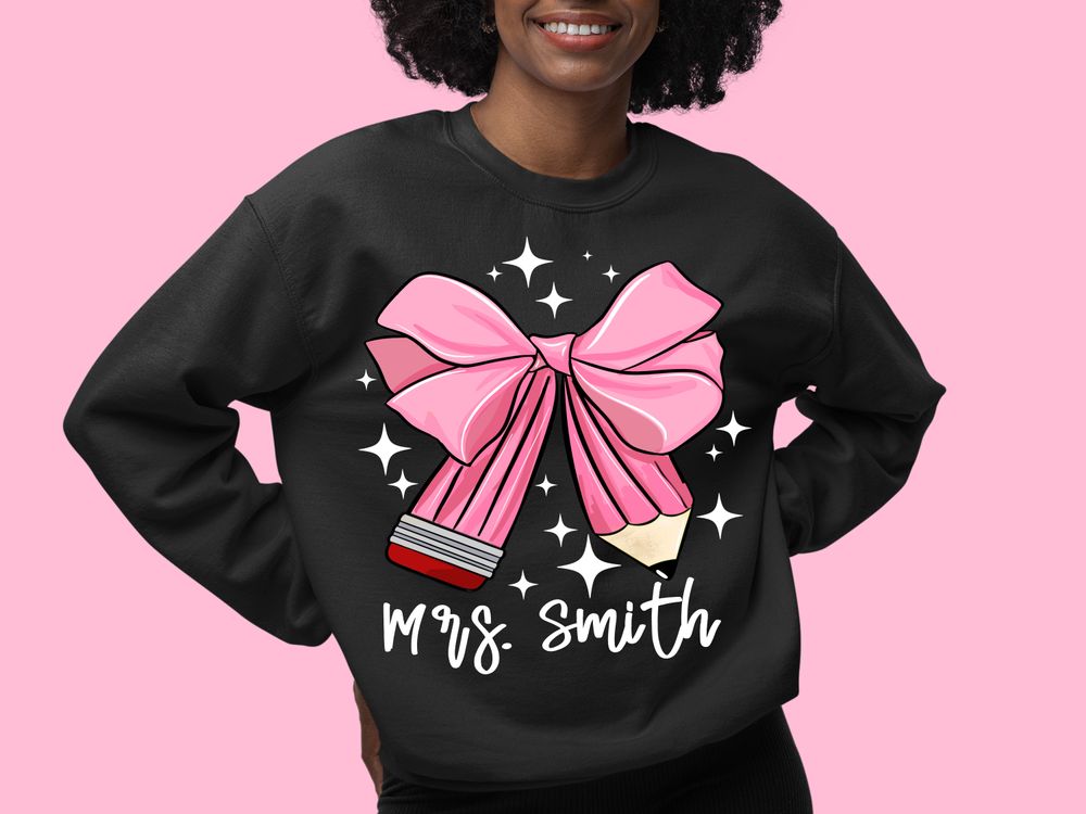 Coquette Pencil png sublimation design download, back to school png, Teacher's Day png, Teacher life png, designs download | Zeerba - Demo