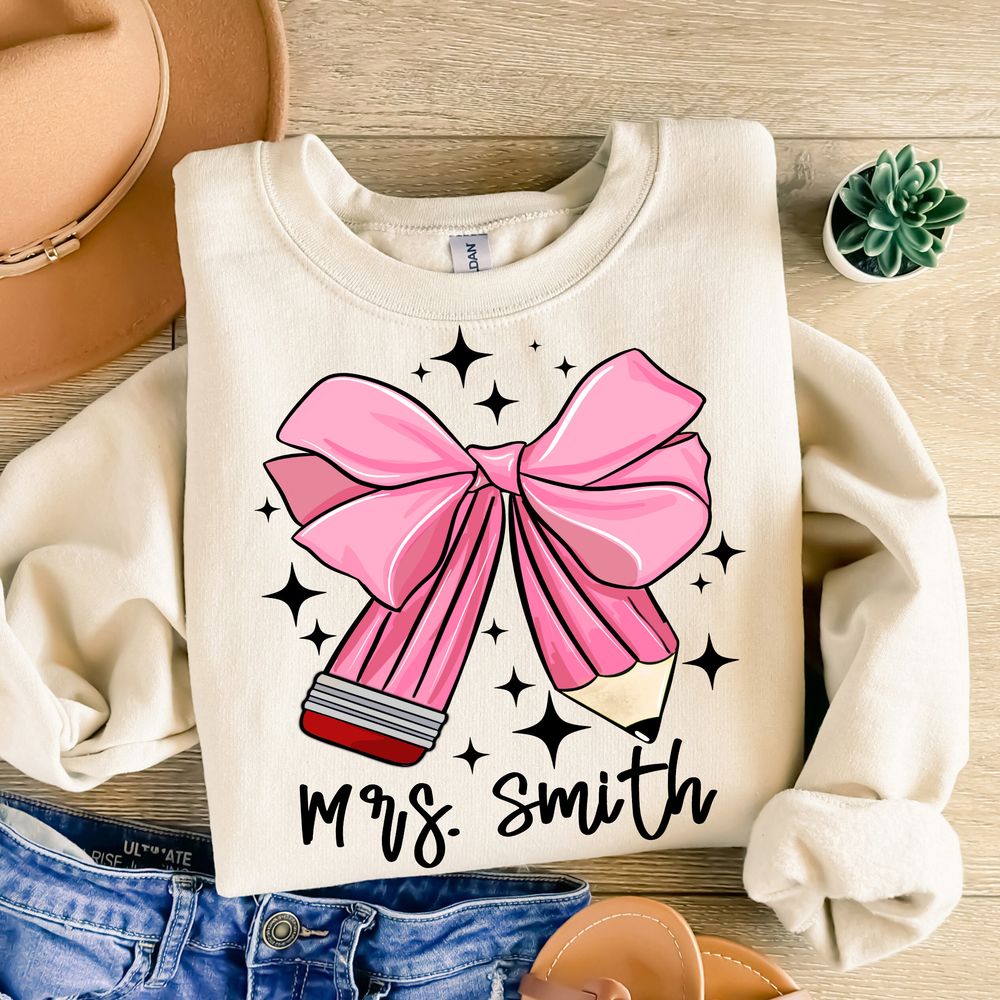 Coquette Pencil png sublimation design download, back to school png, Teacher's Day png, Teacher life png, designs download | Zeerba - Demo