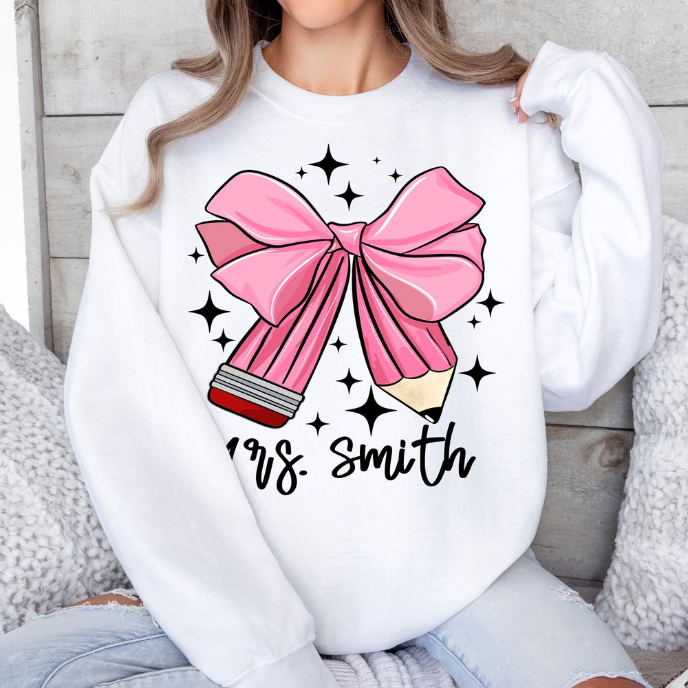Coquette Pencil png sublimation design download, back to school png, Teacher's Day png, Teacher life png, designs download | Zeerba - Demo