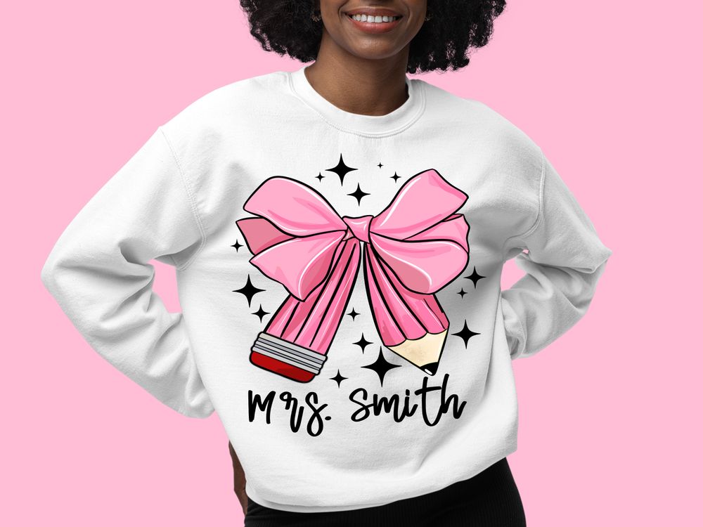 Coquette Pencil png sublimation design download, back to school png, Teacher's Day png, Teacher life png, designs download | Zeerba - Demo