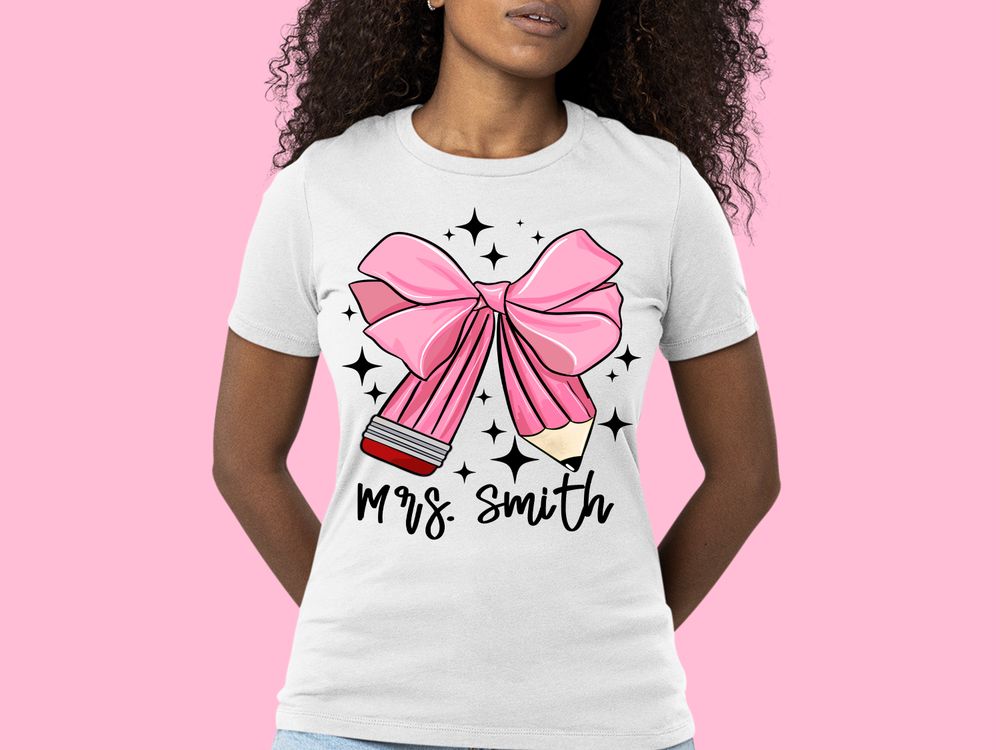 Coquette Pencil png sublimation design download, back to school png, Teacher's Day png, Teacher life png, designs download | Zeerba - Demo