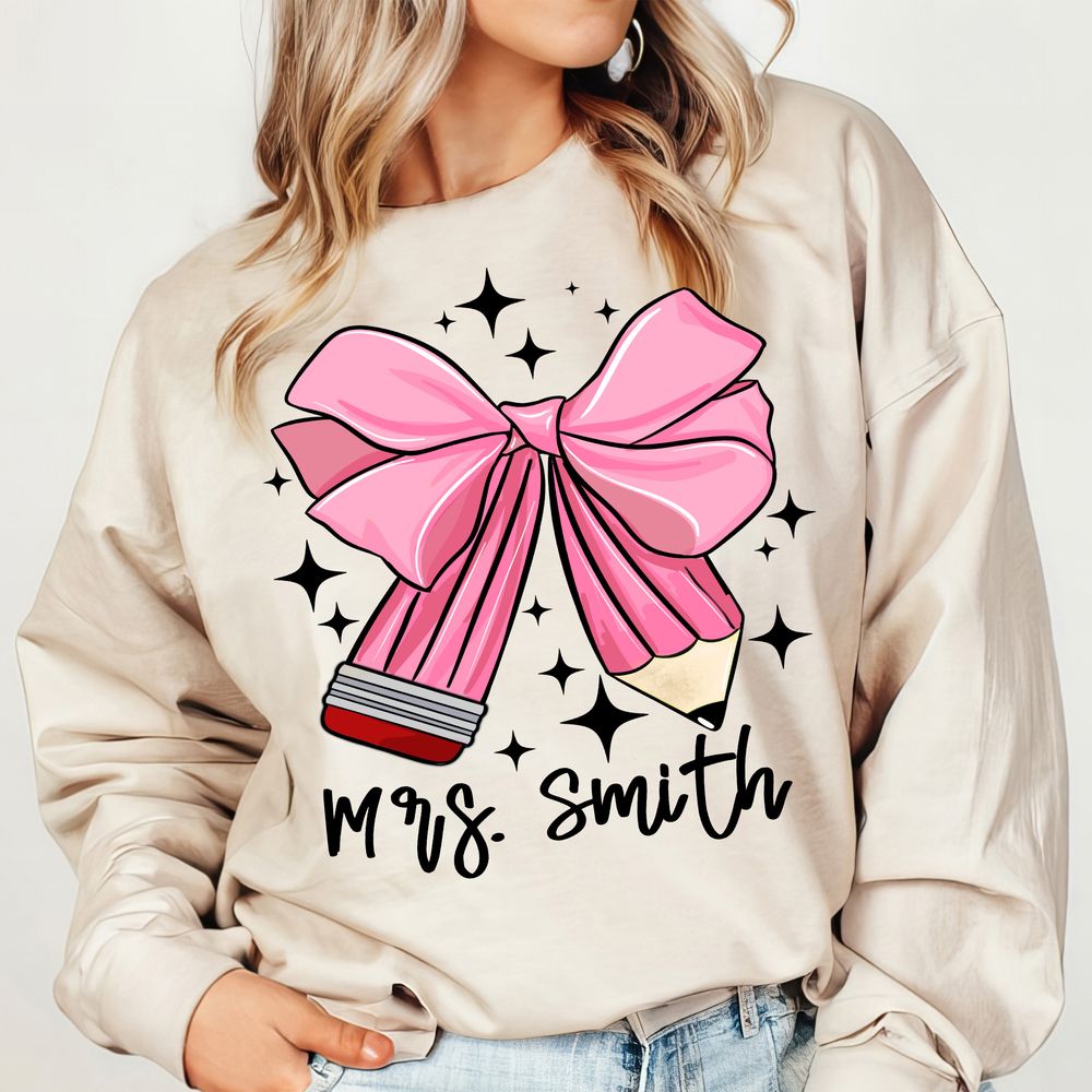 Coquette Pencil png sublimation design download, back to school png, Teacher's Day png, Teacher life png, designs download | Zeerba - Demo