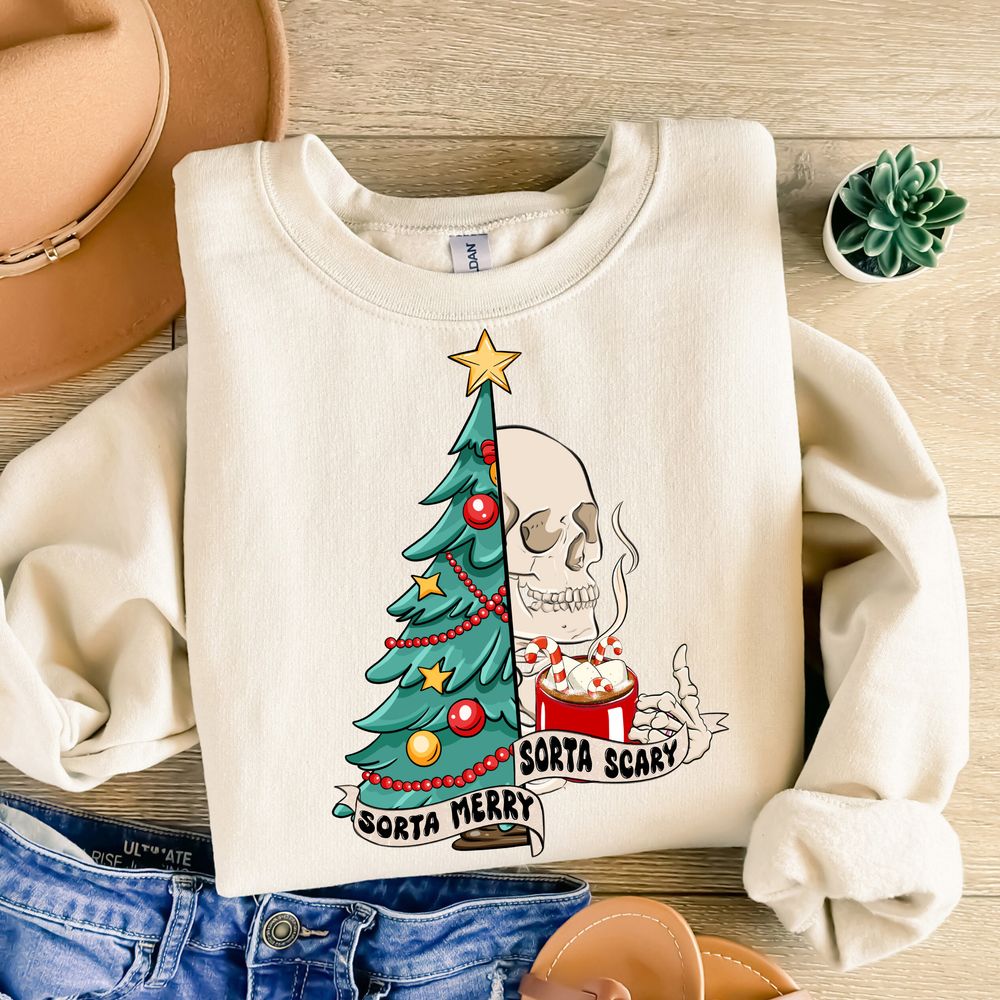 Sorta merry sorta scary png sublimation design download, Merry Christmas png, Christmas png, santa claus png, sublimate designs download  | Zeerba - Demo