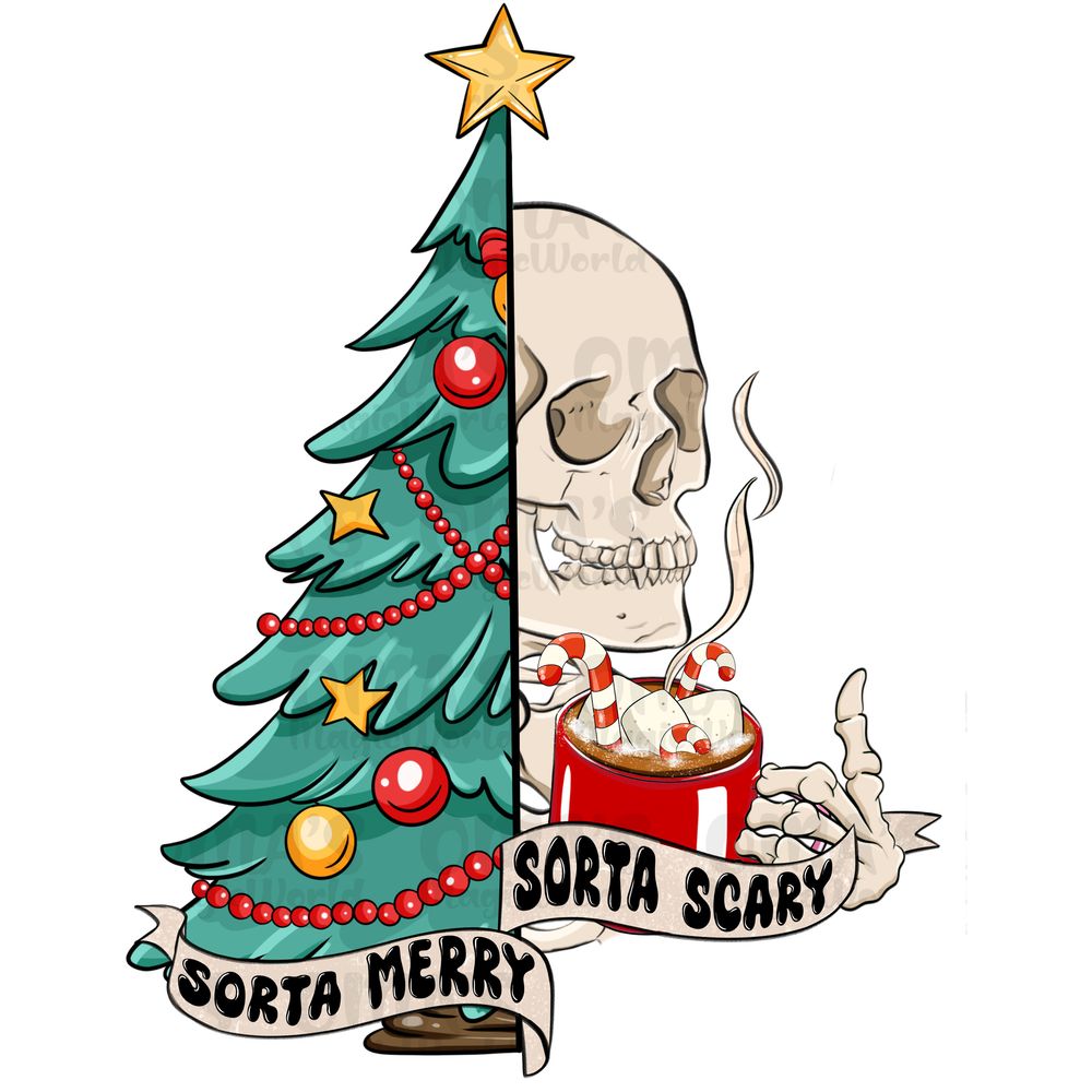 Sorta merry sorta scary png sublimation design download, Merry Christmas png, Christmas png, santa claus png, sublimate designs download  | Zeerba - Demo