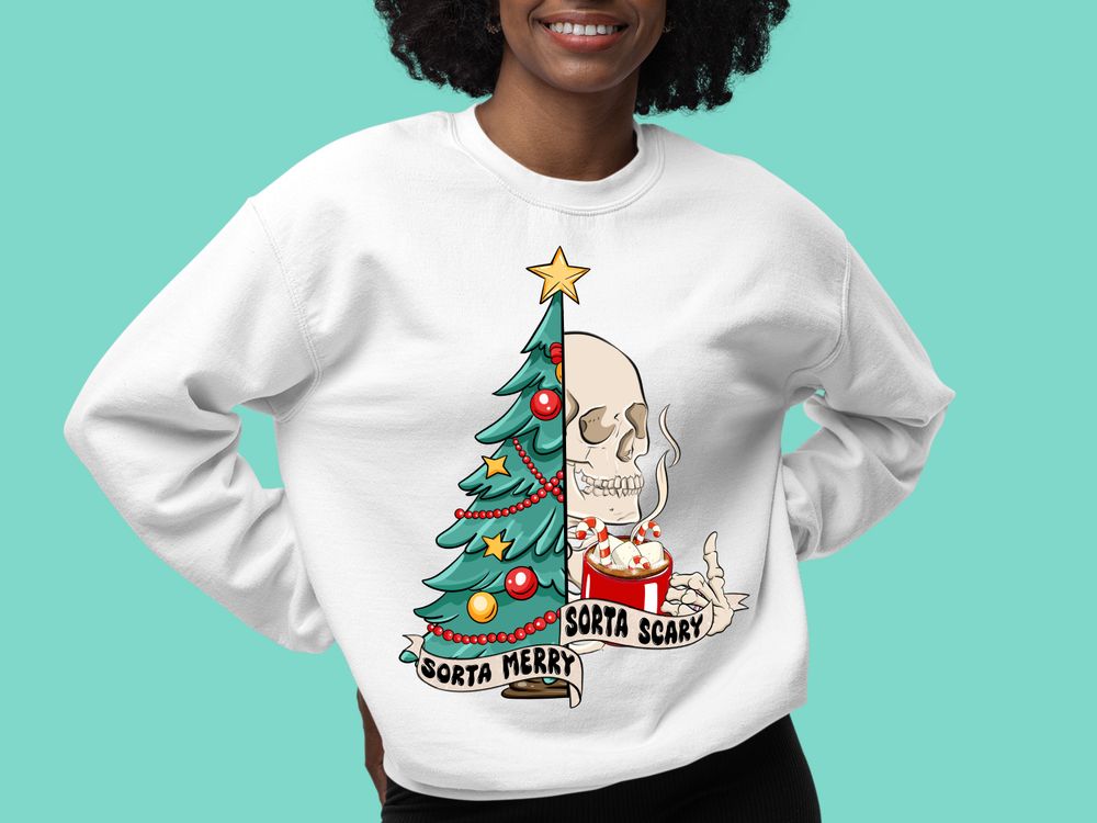 Sorta merry sorta scary png sublimation design download, Merry Christmas png, Christmas png, santa claus png, sublimate designs download  | Zeerba - Demo
