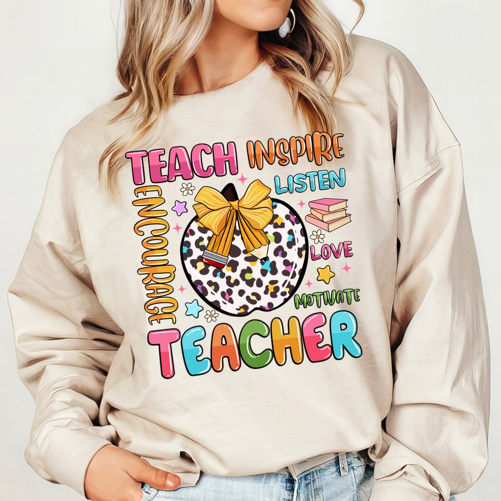 Teacher Inspire png sublimation design download, back to school png, Teacher png, Teacher's Day png, sublimate designs download | Zeerba - Demo