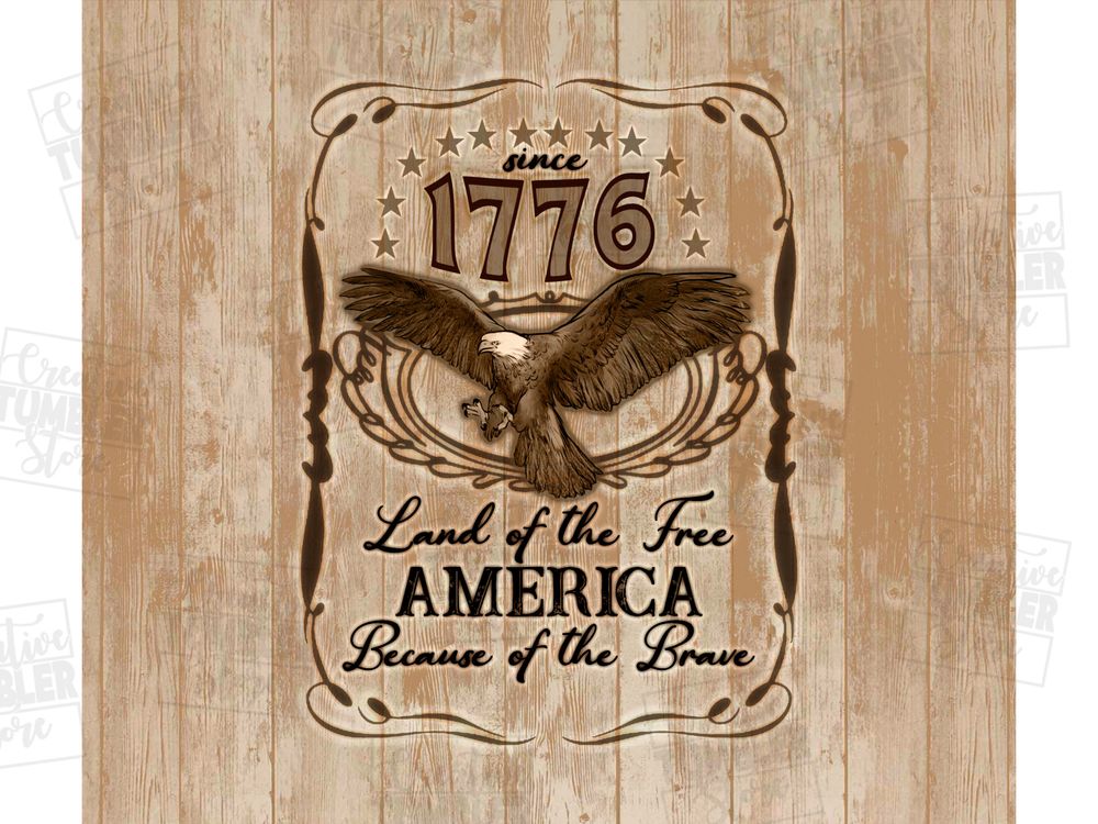 1776 land of the free America 20 oz skinny tumbler png, USA tumbler wrap png, 4th of July 20 oz tumbler designs, tumbler png download | Zeerba - Demo