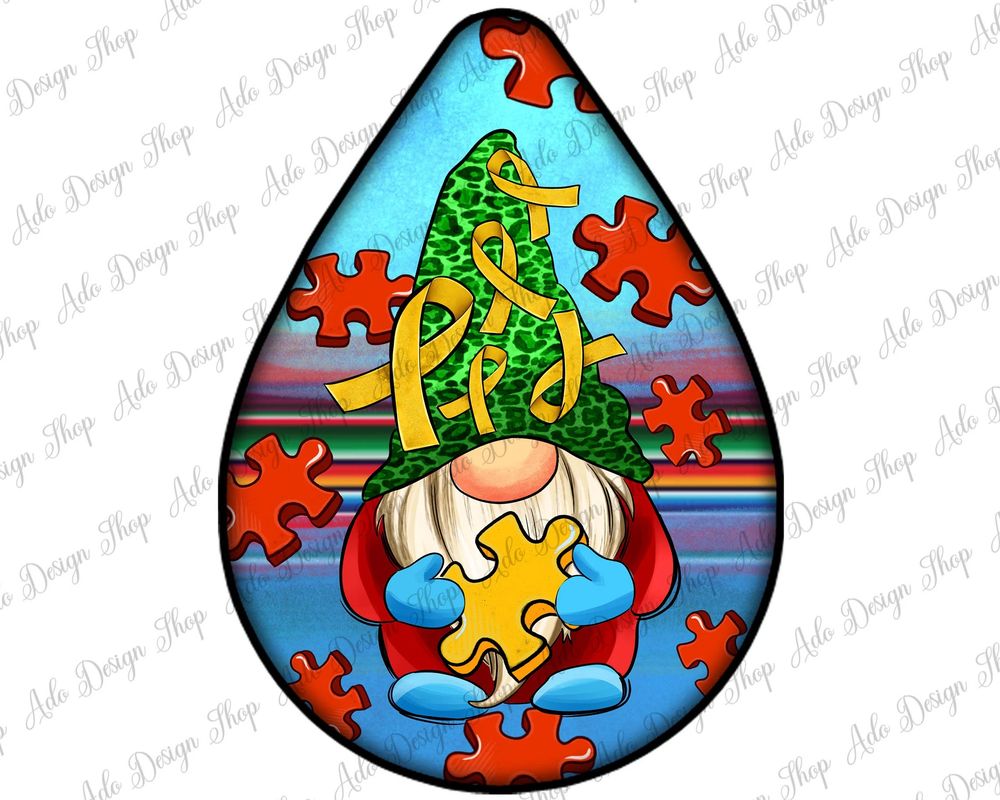 Autism gnomes teardrop earrings png sublimation design bundle, Autism Awareness png,western teardrop earrings png,sublimate designs download | Zeerba - Demo