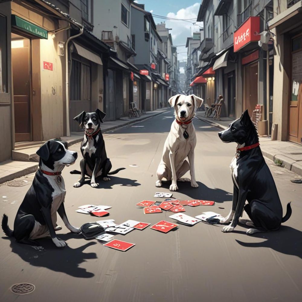 Dogs playing blackjack | Zeerba - Demo