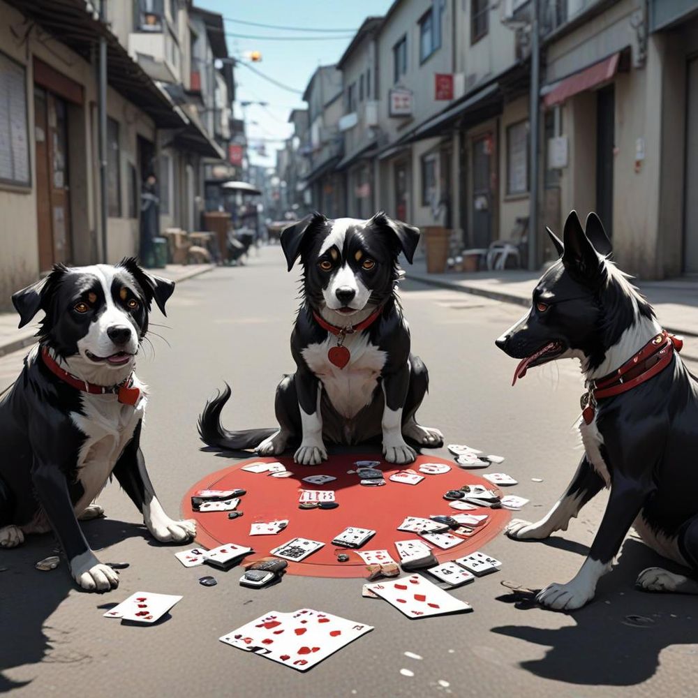 Dogs playing blackjack | Zeerba - Demo