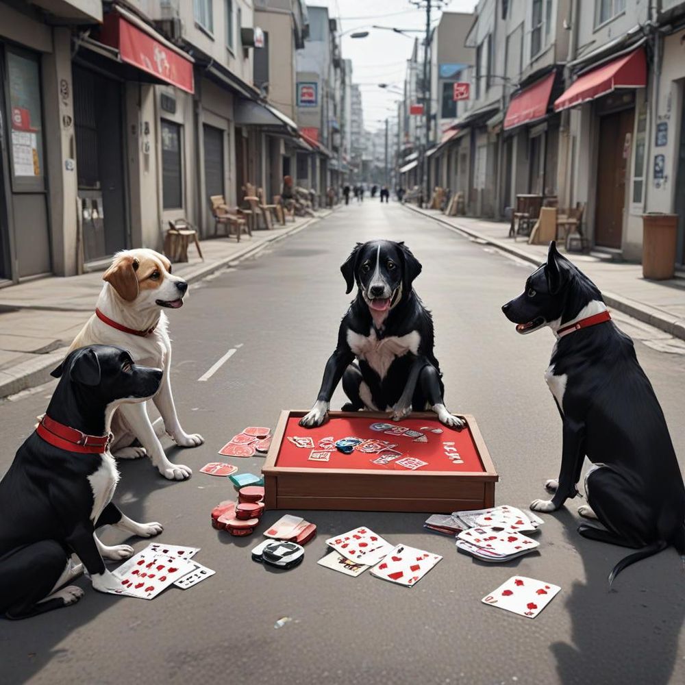 Dogs playing blackjack | Zeerba - Demo