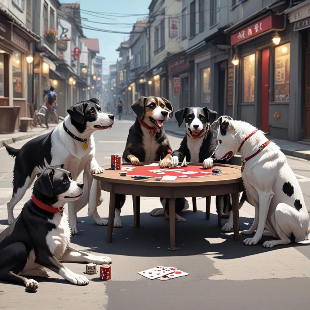 Dogs playing blackjack | Zeerba - Demo