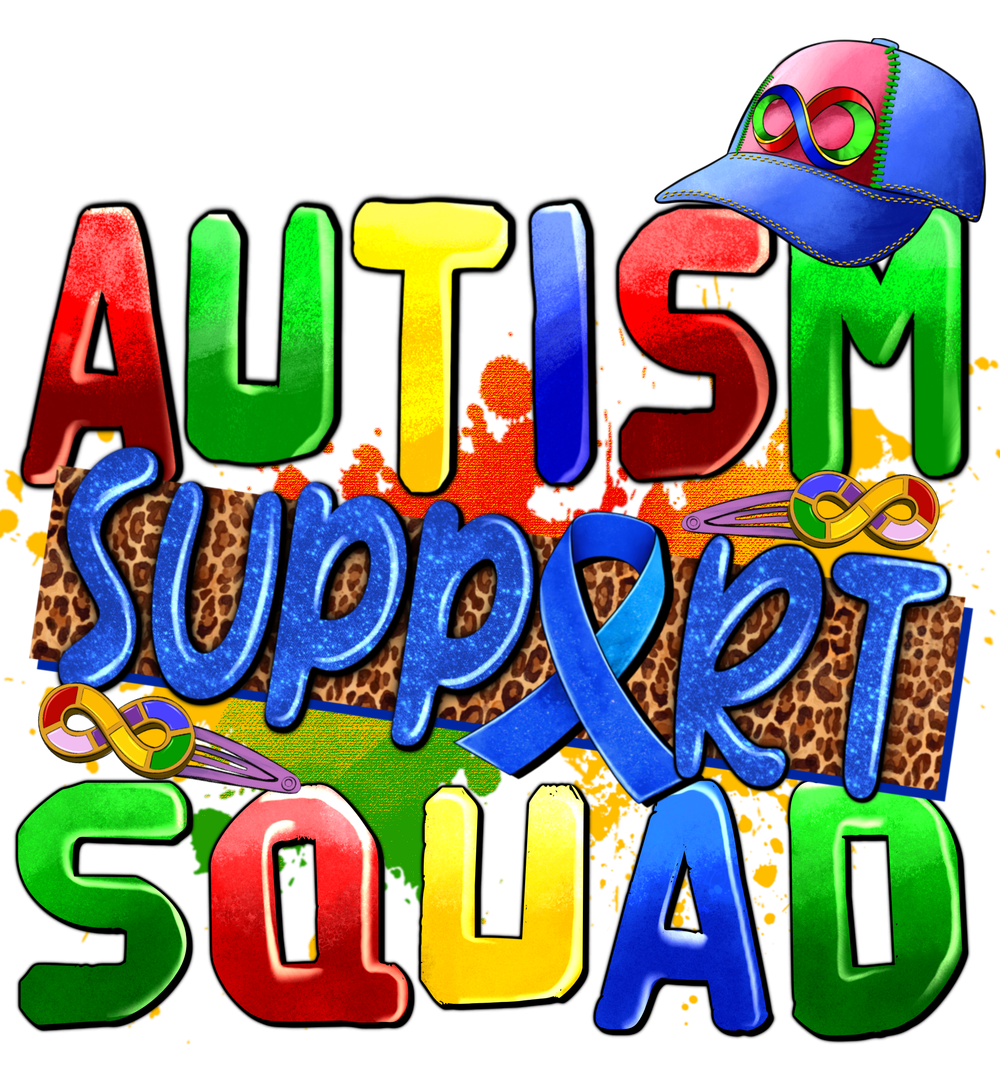Autism support squad png sublimation design download, Autism Awareness png, Autism ribbon png, Autism png, sublimate designs download | Zeerba - Demo